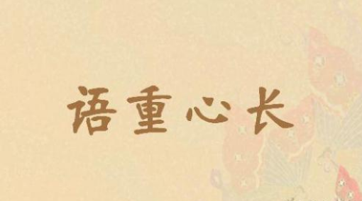 小学语文：语重心长造句